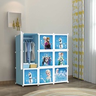 NEW FROZEN 9 cube DIY Multipurpose Wardrobe Cabinet Clothes Storage Organizer Almari Rak Dropship