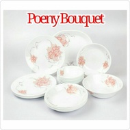 CORELLE DINNER SET 29 PCS POENY BOUQUET