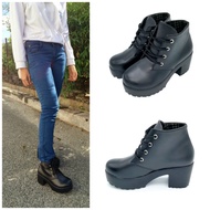 Boyfriend Ankle Boots (Black) SKU: S214H
