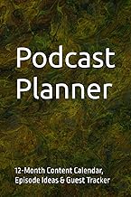 Podcast Planner: 12-Month Content Calendar, Episode Ideas & Guest Tracker