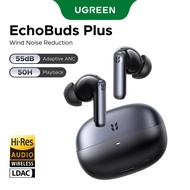 UGREEN EchoBuds Plus Earbuds 55dB Adaptive ANC 50H Playback Headsets 6-microphone AI Call Support Du