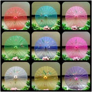 Classical Umbrella Dance Performance Props Transparent Silk Gauze Gangnam Decorative Square Dancing Craft Oil