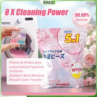 Japan Hot🔥🔥 5 IN 1 Laundry Capsules Fragrance & Anti-Mite 99% Antibacterial Multi-Purpose Laundry Be