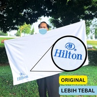 100% absorb soft Tuala Mandi Hotel Putih Jenama Brand Towel Hilton serap air saiz dewasa dan extra l