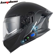 Cool Rider Dual-Lens Motorcycle Helmet Revealing Helmet 8-Person Intercom Bluetooth Helmet Long Batt