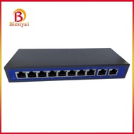 [Blesiya] 9 Port 10/100Mbps 8 POE Port & 2 Uplink Power Over Ethernet Switch Adapter