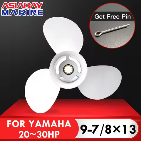 Outboard Propeller For Yamaha 20hp 25hp 30hp 9 7/8 *13 Boat Motor Aluminum Alloy Screw 3 Blade 10 Sp