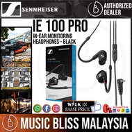 Sennheiser IE 100 Pro In-Ear Monitoring Headphones - Black / Clear / Red (IE100)