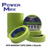 MTX MASKING TAPE 24MM x 25yards - 6pcs (1 roll)