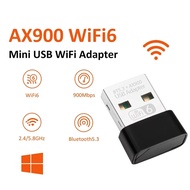 Wireless Receiver AX900 USB WiFi 6 Bluetooth 53 Adapter 2-in-1 Dongle Dual Band 24G/5GHz Network Pen