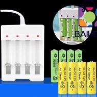 BAIHEE AA / AAA Battery Charger Professional Adapter 4 Slot USB Battery Charger
