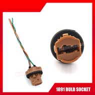 1891 Read Lamp Brake Turn Signal Bulb Holder Socket 3 Wire