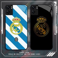 GK-75 Real Madrid FC Glass Casing for OPPO Realme Reno A57 A76 A57S C67 A96 C30S C33 10 A77S A36 13 