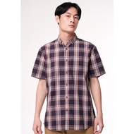 KEMEJA MOC Men's Short Sleeve Shirt TIAMO BESTBUY-MAROON