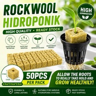 100 Cubes Rockwool Aquaponic Germination Rockwool Hydroponic Rockwool with Holes Hydroponik Rockwool