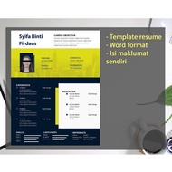 Resume CV template design (Word format)