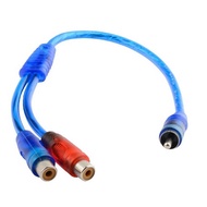 1 Pcs Rca Audio Cable Y Adapter Splitter 1 Male To 2 Female 1M2F Splitter Adapter Cable Car Audio Cable Accessories