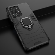 Xiaomi Mi 11T Pro Shockproof Cover Xiomi Mi11T Finger Ring Holder Hard PC Phone Case Armor Casing