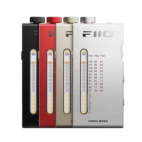 Fiio RR11 Portable Stereo Radio FM Headphone Amplifier with Si4831 Chip Analog PVR Tuning BASS 3D So
