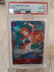 One Piece Nami Alt Art OP01-016 Romance Dawn PSA 10