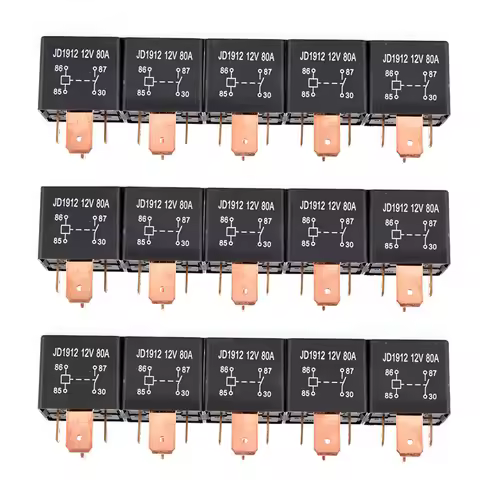 Waterproof Heavy Duty Relay 4Pin DC 24V 12V 80A JD1912 Automotive Car Relay