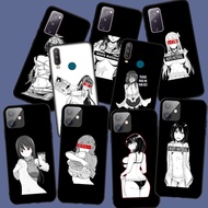 TPU Casing Huawei Y6P Y6 Pro 2018 2019 Y62018 Y8P Soft Silicone Black Print C5-LB1 Ahegao Hentai Manga Sexy Harajuku Anime Girl Phone Cover Case Fashion