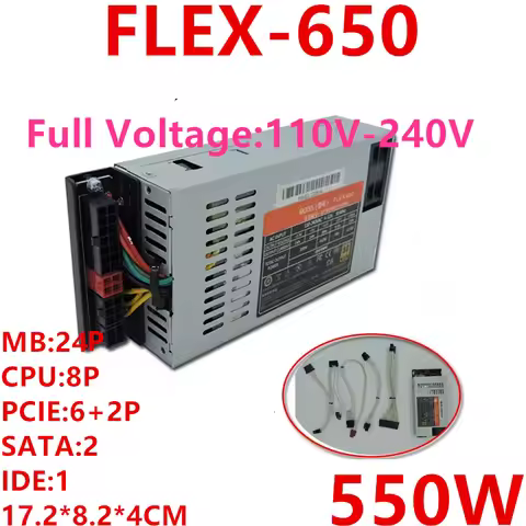 New Original PSU For XinHang ITX Flex Nas Small 1U 80plus Gold K39 K35 S3 M41M24 550W Power Supply F