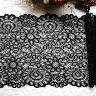 3 Yards 22cm Black White Lace Fabric DIY Crafts Sewing Suppies Decoration Accessories For Garments E