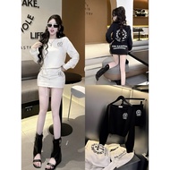 Women's dress set 2 Piece crop top + A-skirt - personality going out outfit set