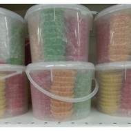 Mix Color Egg Tart Shells / Egg Tart Shell / Colorful Shell For Egg Tart (1 TUB x 45 PCS) - Ready to