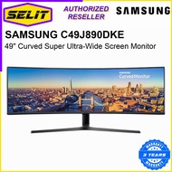 SAMSUNG C49J890DKE 49" Curved Monitor with Super Ultra-wide screen LC49J890DKEXXS [Selit Trading]