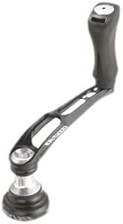 Dlive Fishing Single Handle Air Steer 1.5 inches (38 mm), Black Silver (Shimano Type 2)