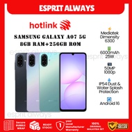 Samsung Galaxy A07 5G Smartphone 8GB RAM+256GB ROM, Hotlink Postpaid 75 24-Month Contract Plan, Excl