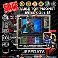 TABLE TOP PISONET PACKAGE UNIVERSAL COINSLOT INTEL CORE i5 4TH GEN 4GB 500GB HDD GT210 19 SQ LCD FRE