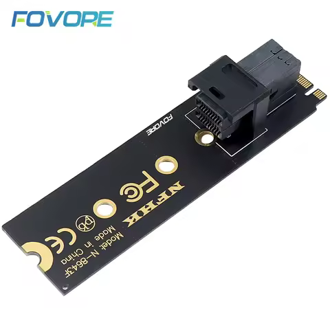 U2 to NVMe Adapter U.2 SFF 8639 SSD to M2 M key Adapter M.2 NGFF SFF-8643 Converter Card For PC Desk