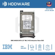 IBM 240GB SATA 2.5" MLC HS Enterprise Value SSD // 00AJ360 // 00AJ361 // 00AJ364
