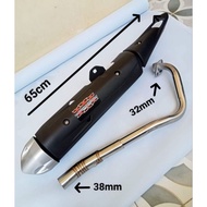 Exhaust Pipe TRIPLE XXX For Snper 150 135 Raider 150 carb Raider 150 fi FZ150i