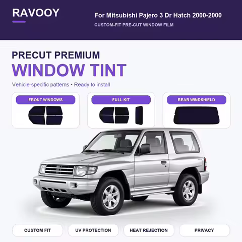 Premium Precut Window Tint Kit Front Rear Windows Rear Windshield For Mitsubishi Pajero 3 Dr Hatch 2