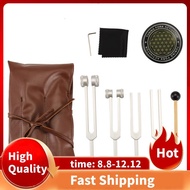 For Healing, Sound Therapy Tuning Fork Set 128Hz 256Hz 512Hz 432Hz with Activator for Keeping Body S