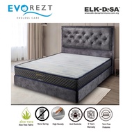 EVOREZT Lafsk 8 High Density Foam Mattress None Spring Aloe Vera Fabric Anti Dustmite Free Turn Bed 