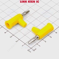 [3 Pieces]- 4mm T-shaped Male Banana Head 10A Yellow Linhkien IC