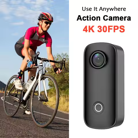 SJCAM C100 Plus Action Camera 4K EIS Cycling Monitoring Device 30M Waterproof 2.4G WiFi Sport Cam Bi