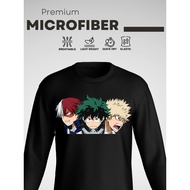 ANIME JERSEY microfiber my hero academia baju lengan panjang anime manga japan t shirt lelaki jersi 