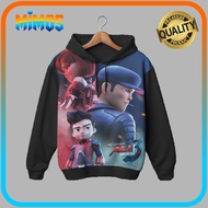 Ejen Ali Children's Hoodie S8D03_Ja - Mimos 3D Children's Game Ejen Ali S8D03_Ja - Mimos 3D Children