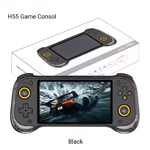 H55 Handheld Game Console 5.5 Inch Linux Portable Retro Classic Video Game Consoles 15000 Game Conso