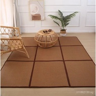 Summer Patchwork Rattan Mat Floor Mat Rattan Mat Living Room Floor Mat DCFX