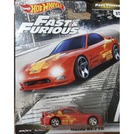 [ReadyStock] Mattel Toys Hot Wheels Premium Mazda RX7 FD Fast and Furious Fast Tuners