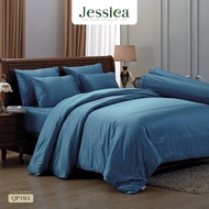 Jessica Color Silk Shine 500 เส้นด้าย QP015 ชุดเครื่องนอน ผ้าปูที่นอน ผ้าห่มนวม สีพื้นสุดเรียบหรู สามารถป้องกันไรฝุ่นได้