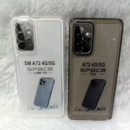 Softcase Samsung A72 4G | A72 5G | A73 5G Case Clear Black Transparent Casing Silicone Clear Black