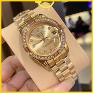 [Free Box] original rolex watch for woman ladies watch women relo waterproof watches luxury stainless steel quartz silver black gold watch